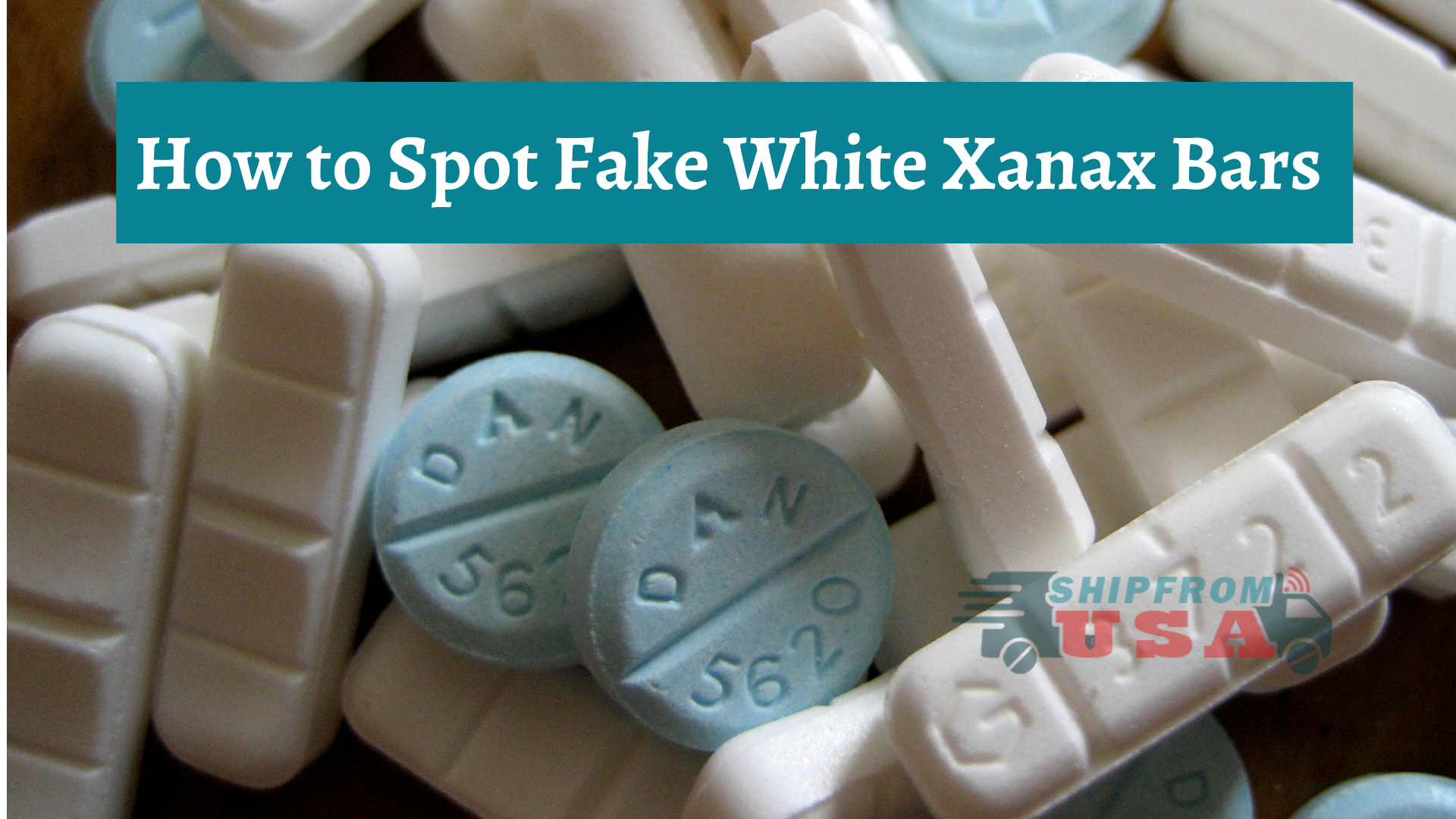spot fake white Xanax bars