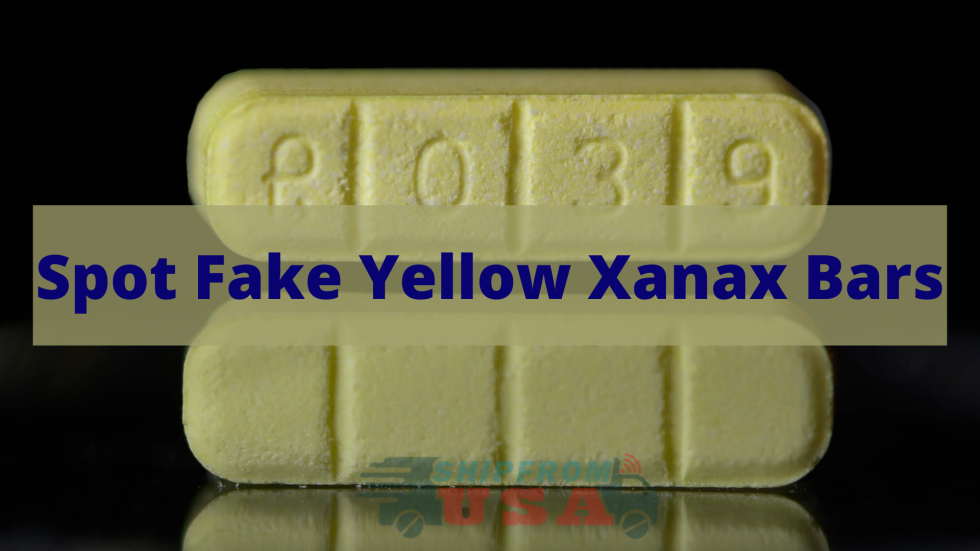 spot fake yellow xanax bars