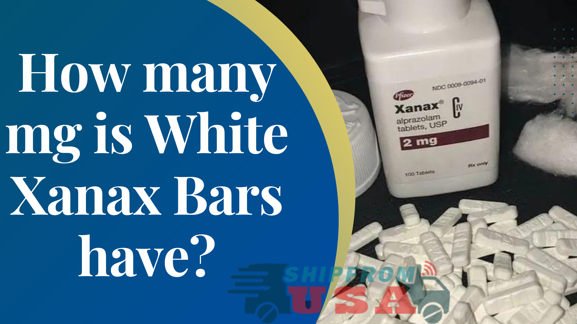 How many mg is White Xanax Bars have